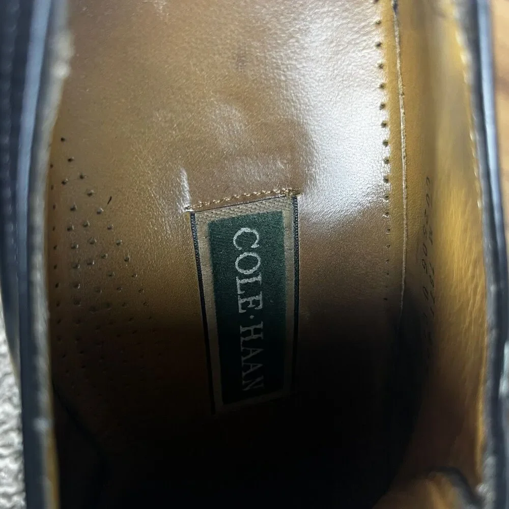 Cole Haan Black Leather Plain Toe Oxford Men 10 M Dress Shoes C02506 - Picture 10 of 10